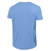 T-shirt Champion bleu clair pour homme, Kansas City Royals, logo Cooperstown, mélange de trois matières