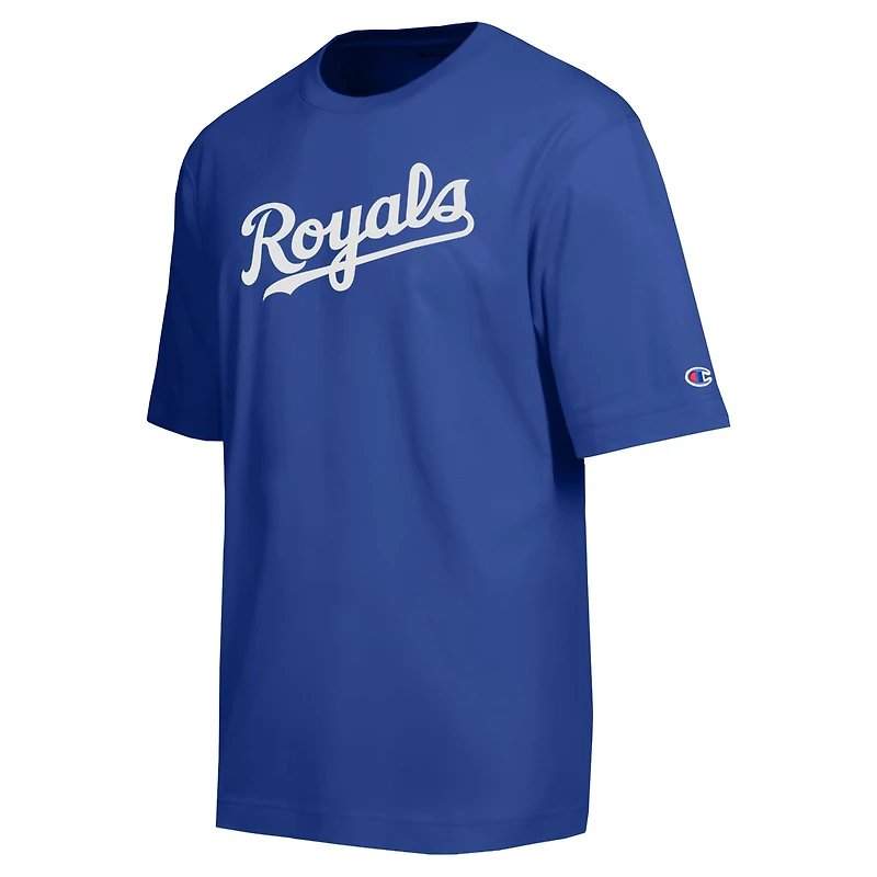 Men's Champion Royal Kansas City Royals All Star Chenille Wordmark T-Shirt