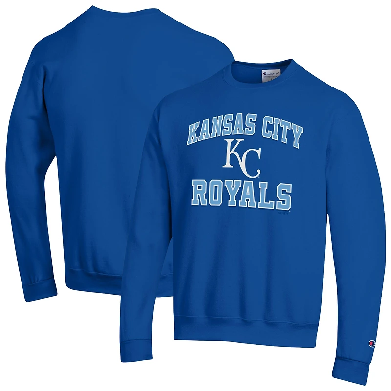 Sweat-shirt Champion Royal Kansas City Royals Heart & Soul Powerblend pour homme