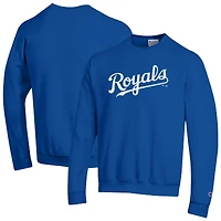 Sweat-shirt Champion Royal Kansas City Royals Powerblend Wordmark pour homme