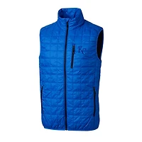 Men's Cutter & Buck Royal Kansas City Royals Rainier Full-Zip Puffer Vest