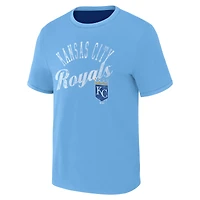 Men's Darius Rucker Collection by Fanatics Royal/Light Blue Kansas City Royals Two-Way Ringer Reversible T-Shirt