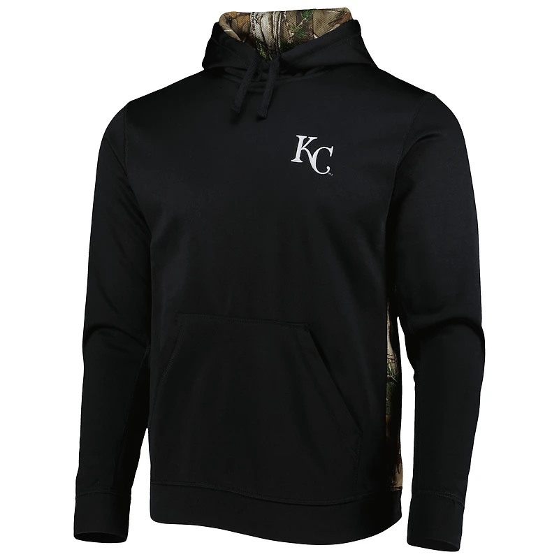 Chandail à capuchon Dunbrooke Rangers des Kansas City Royals pour homme, noir/camouflage