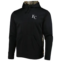 Chandail à capuchon Dunbrooke Rangers des Kansas City Royals pour homme, noir/camouflage