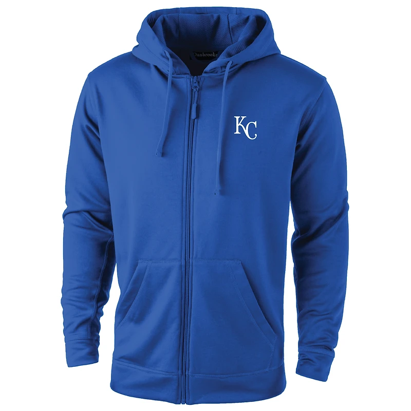 Sweat à capuche zippé Dunbrooke Royal pour homme des Royals de Kansas City Trophy