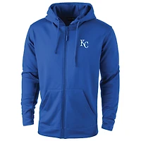 Sweat à capuche zippé Dunbrooke Royal pour homme des Royals de Kansas City Trophy