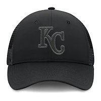 Men's Fanatics Black Kansas City Royals Launch Adjustable Trucker Hat