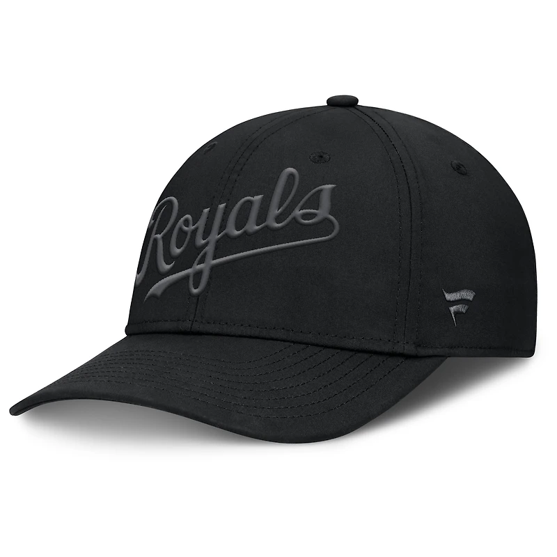Casquette Overpower Flex noire pour homme des Royals de Kansas City