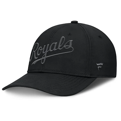 Casquette Overpower Flex noire pour homme des Royals de Kansas City