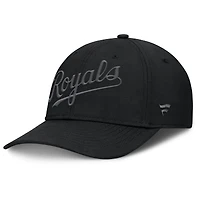Casquette Overpower Flex noire pour homme des Royals de Kansas City