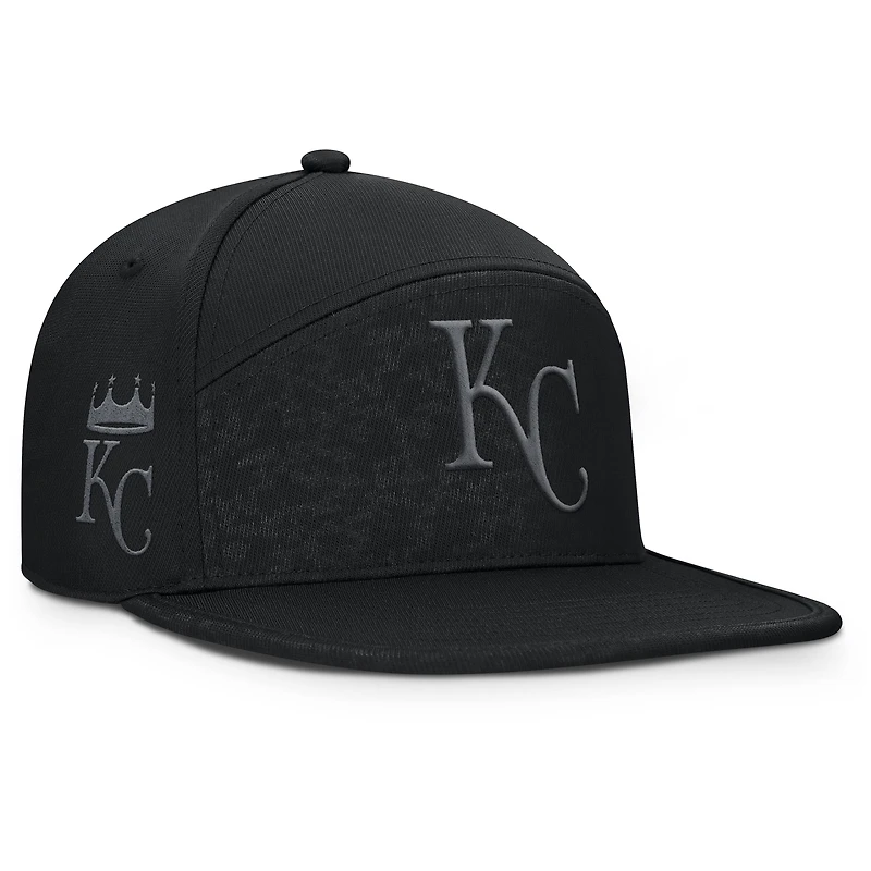 Casquette ajustable Fanatics noire pour homme des Royals de Kansas City