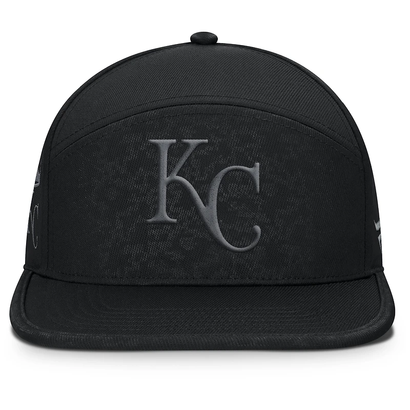 Casquette ajustable Fanatics noire pour homme des Royals de Kansas City