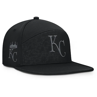 Casquette ajustable Fanatics noire pour homme des Royals de Kansas City