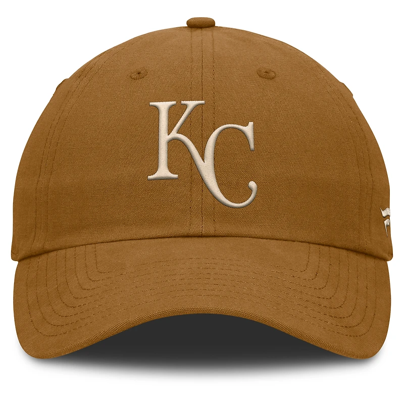 Men's Fanatics Brown Kansas City Royals Act Natural Chopper Adjustable Hat