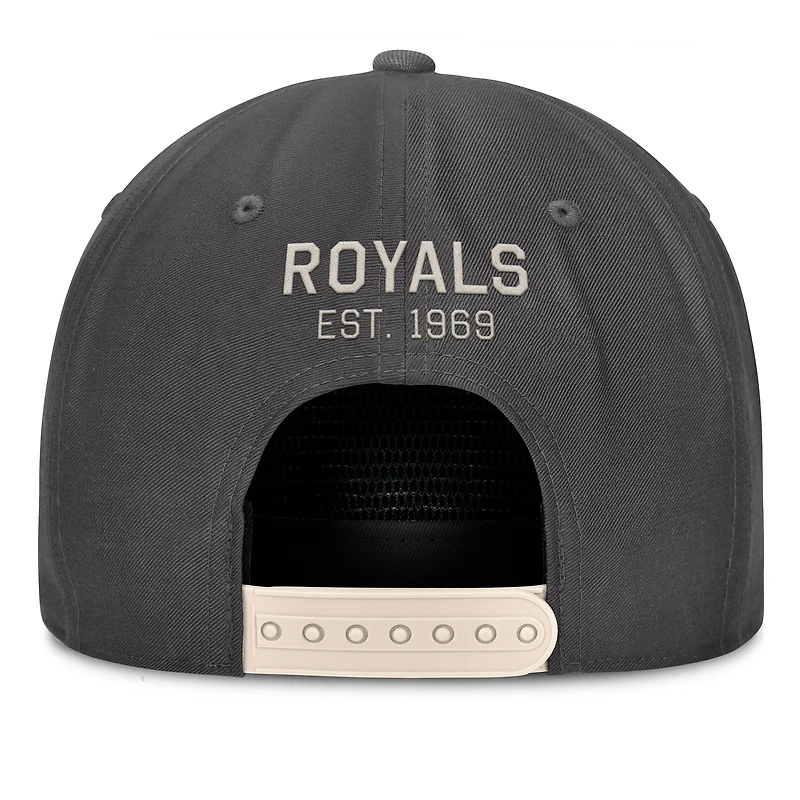 Men's Fanatics Charcoal Kansas City Royals Closer Adjustable Hat