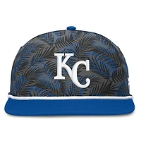 Casquette ajustable Moon Golfer pour homme, coloris gris/bleu royal, Kansas City Royals, entraînement de printemps