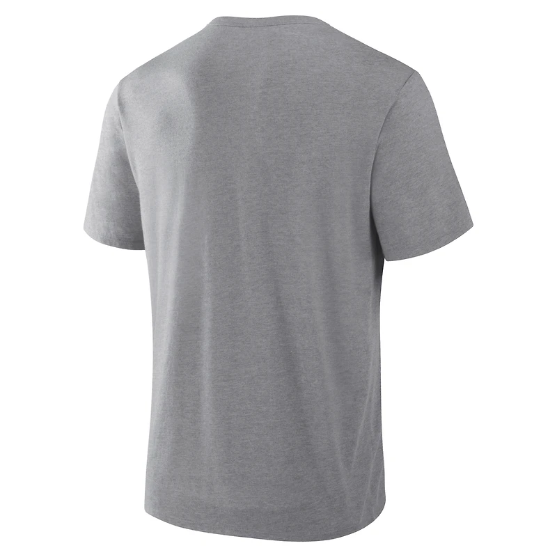 T-shirt homme Fanatics Heather Gray Kansas City Royals Play Tribute Tri-Blend