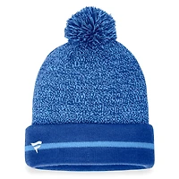 Men's Fanatics Royal/Light Blue Kansas City Royals Space-Dye Cuffed Knit Hat with Pom