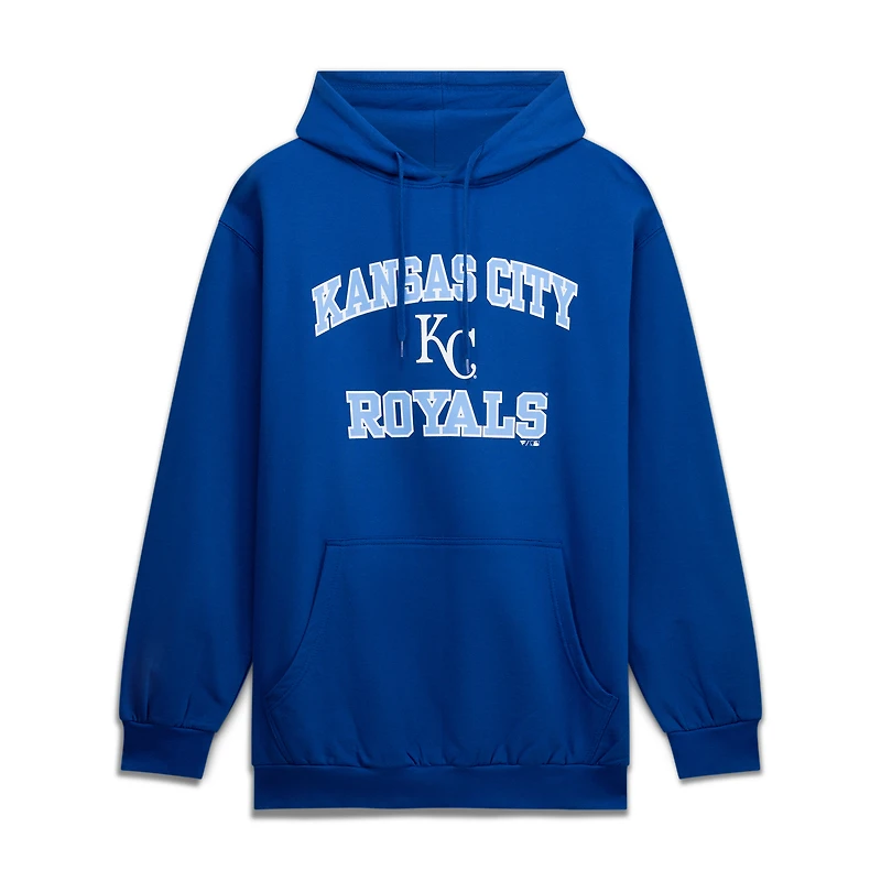 Sweat à capuche Fanatics Royal Kansas City Royals pour homme, grandes tailles, style Heart & Soul