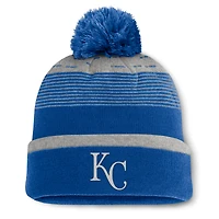 Men's Fanatics  Royal Kansas City Royals Fundamental Gradient Cuffed Knit Hat with Pom