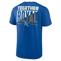 T-shirt Fanatics Royal Kansas City Royals Hometown Collection Together pour hommes