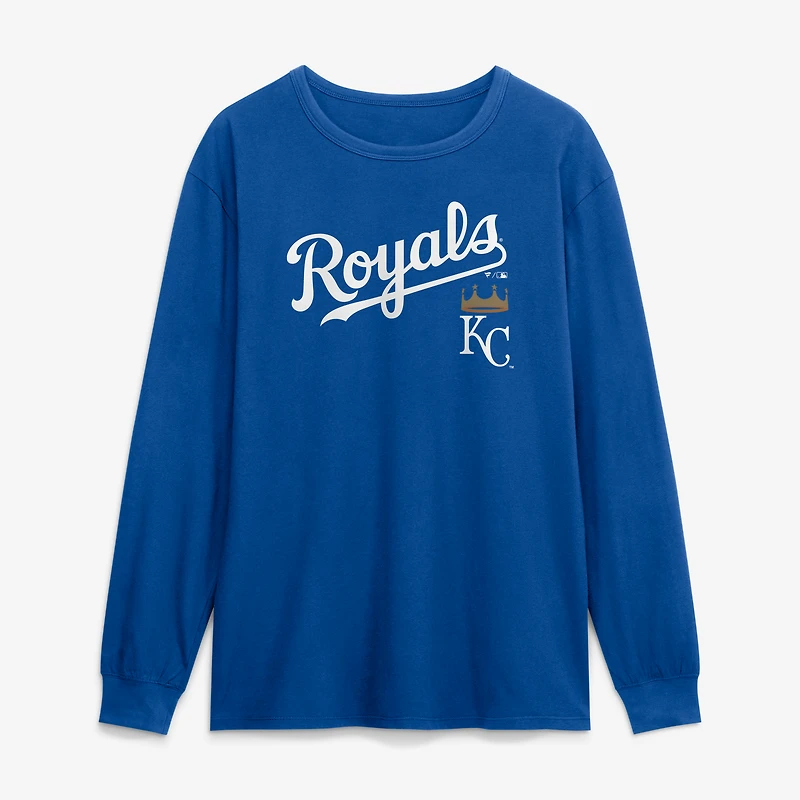 T-shirt à manches longues pour homme Fanatics Royal Kansas City Royals Lock-Up Legacy