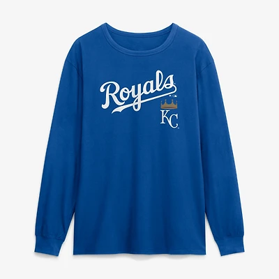 T-shirt à manches longues pour homme Fanatics Royal Kansas City Royals Lock-Up Legacy