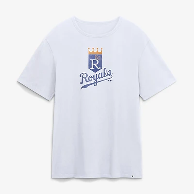 Men's Fanatics White Kansas City Royals Vintage Logo Legacy T-Shirt