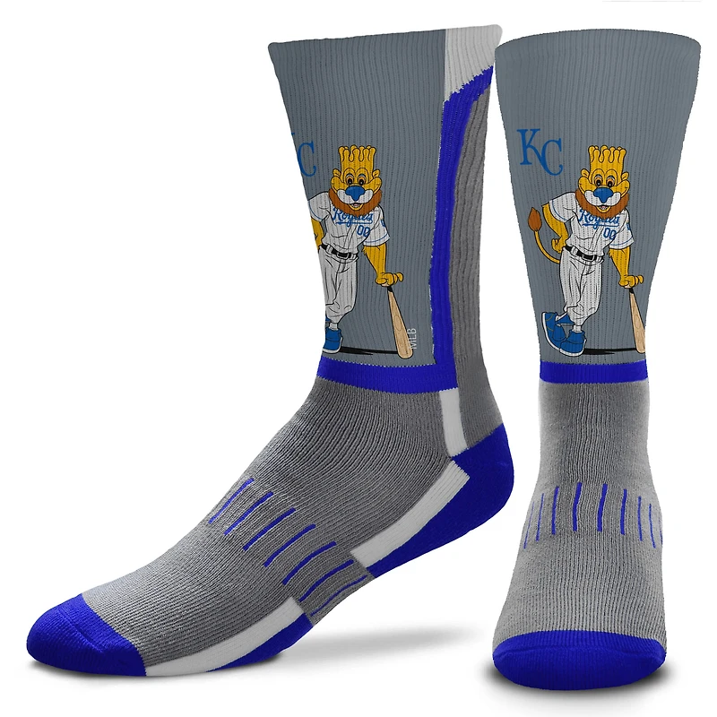 Chaussettes pour hommes For Bare Feet Kansas City Royals Mascot Snoop V-Curve