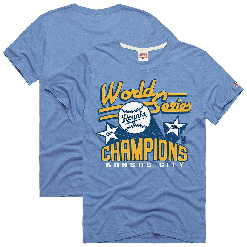 Men's Homage  Light Blue Kansas City Royals Hyper Local Refresh T-Shirt