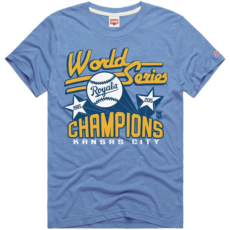 Men's Homage  Light Blue Kansas City Royals Hyper Local Refresh T-Shirt