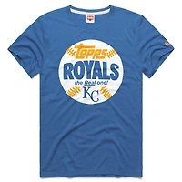T-shirt homme Homage Royal Kansas City Royals MLB x Topps Baseball The Real One en mélange de trois matières