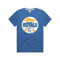 T-shirt homme Homage Royal Kansas City Royals MLB x Topps Baseball The Real One en mélange de trois matières
