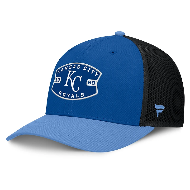 Men's Kansas City Royals Fanatics Royal/Light Blue Cutoff Adjustable Trucker Hat