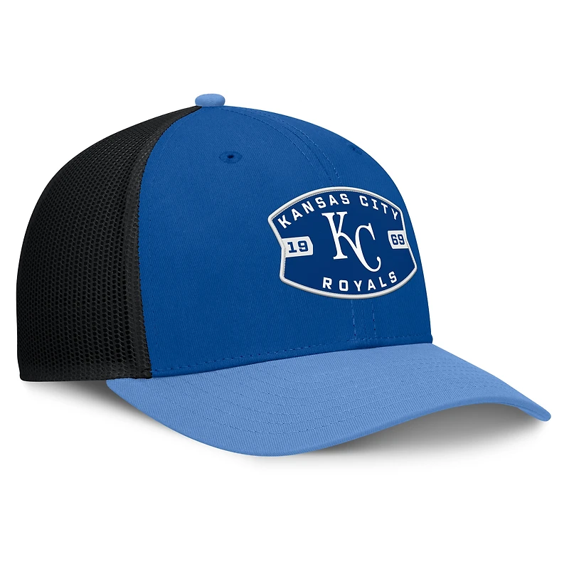Men's Kansas City Royals Fanatics Royal/Light Blue Cutoff Adjustable Trucker Hat