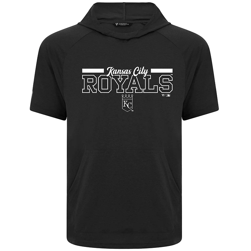 T-shirt à capuche noir Phase Vanguard des Royals de Kansas City pour homme