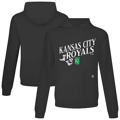 Men's Levelwear Black Kansas City Royals St. Patrick's Day Relay Boots Pullover Hoodie