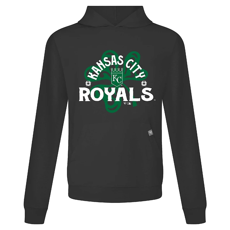 Sweat à capuche noir pour homme Kansas City Royals St. Patrick's Day Relay Shamrock