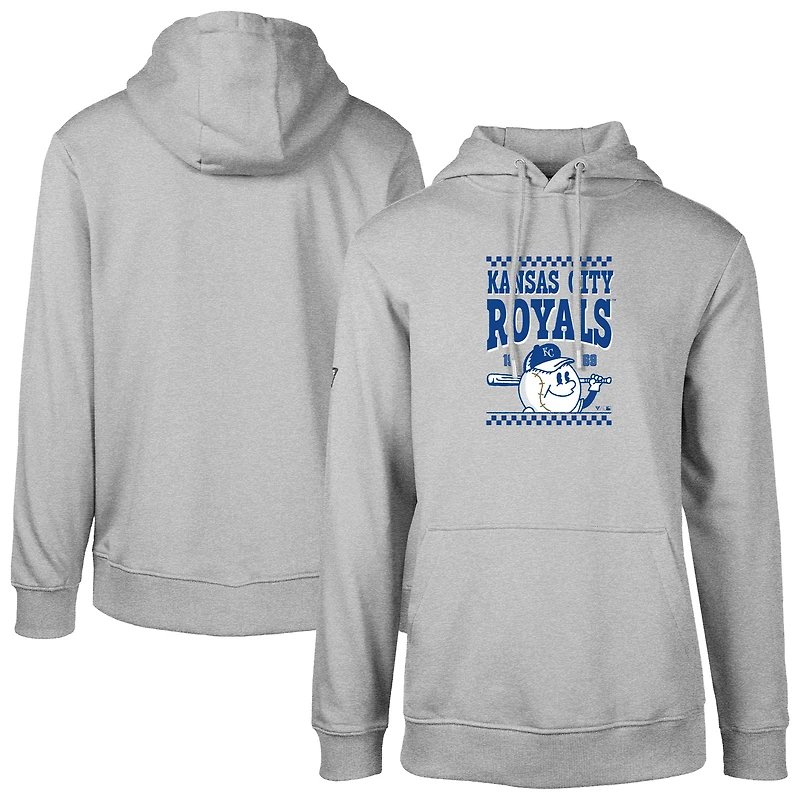 Sweat à capuche gris pour homme Levelwear Kansas City Royals Podium Inaugural