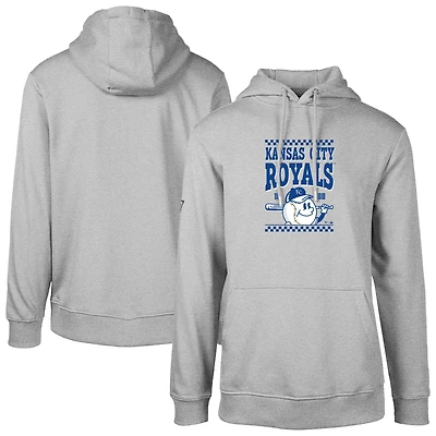 Sweat à capuche gris pour homme Levelwear Kansas City Royals Podium Inaugural