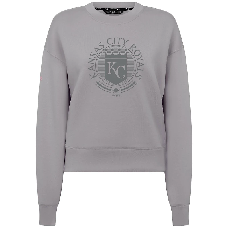 Men's Levelwear Gray Kansas City Royals Sponge Pullover Sweatshirt