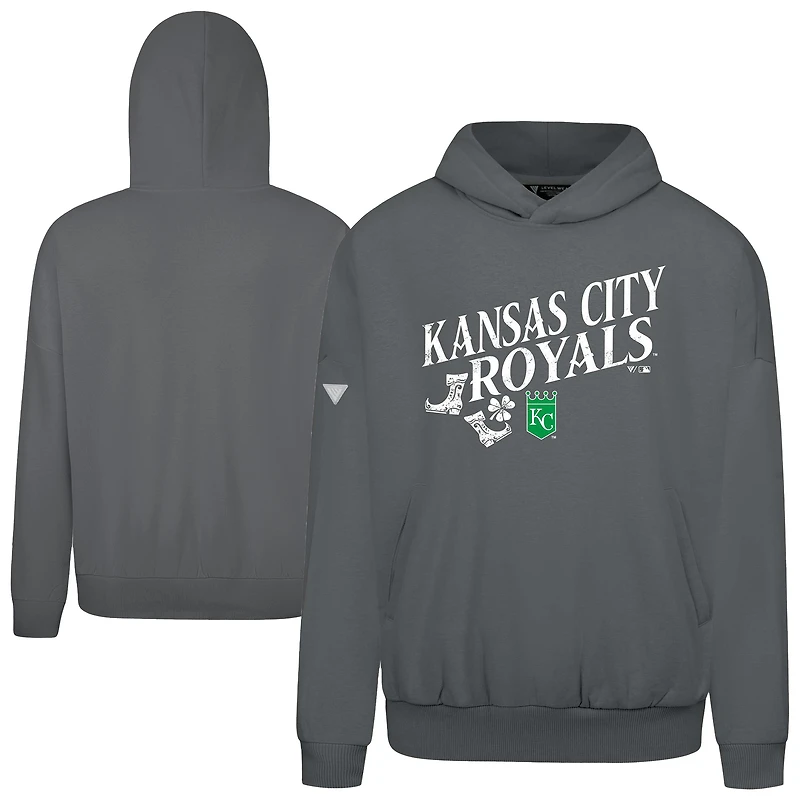 Sweat à capuche kaki pour homme de la Saint-Patrick des Kansas City Royals Levelwear