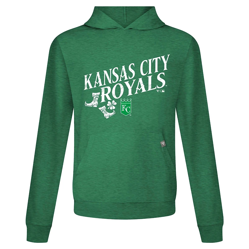 Sweat à capuche manches longues pour homme Levelwear Green Kansas City Royals St. Patrick's Day Relay Boots