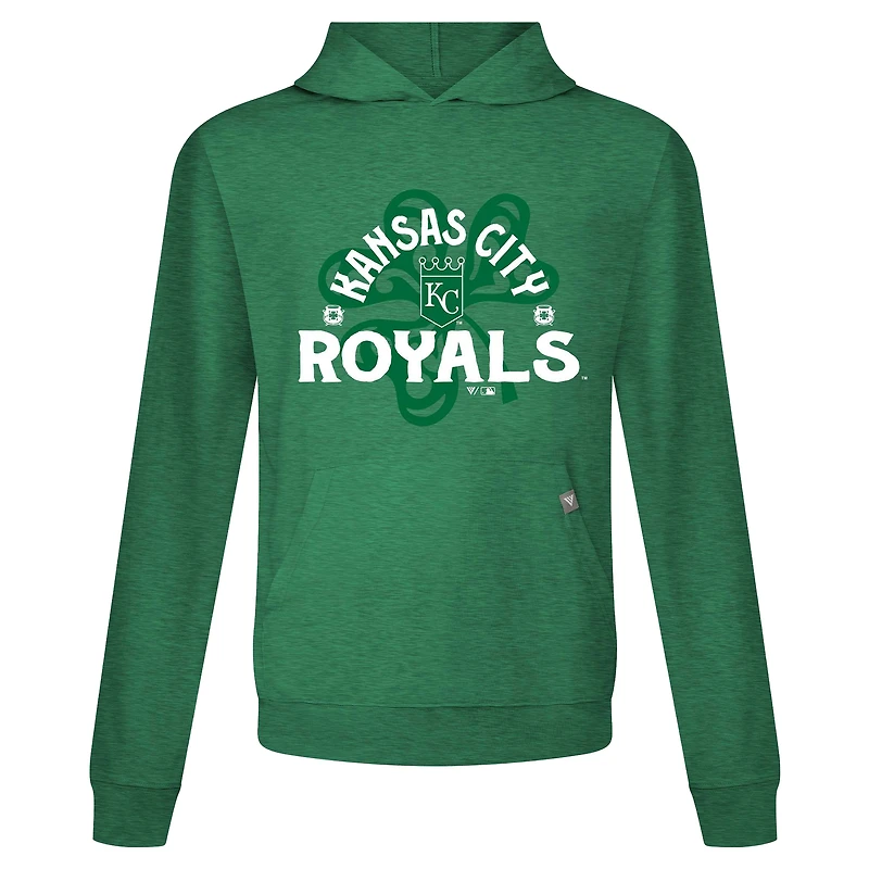 Sweat à capuche manches longues pour homme Levelwear Green Kansas City Royals St. Patrick's Day Relay Shamrock