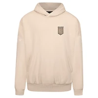 Men's Levelwear Khaki Kansas City Royals Contact Oversized Pullover Hoodie