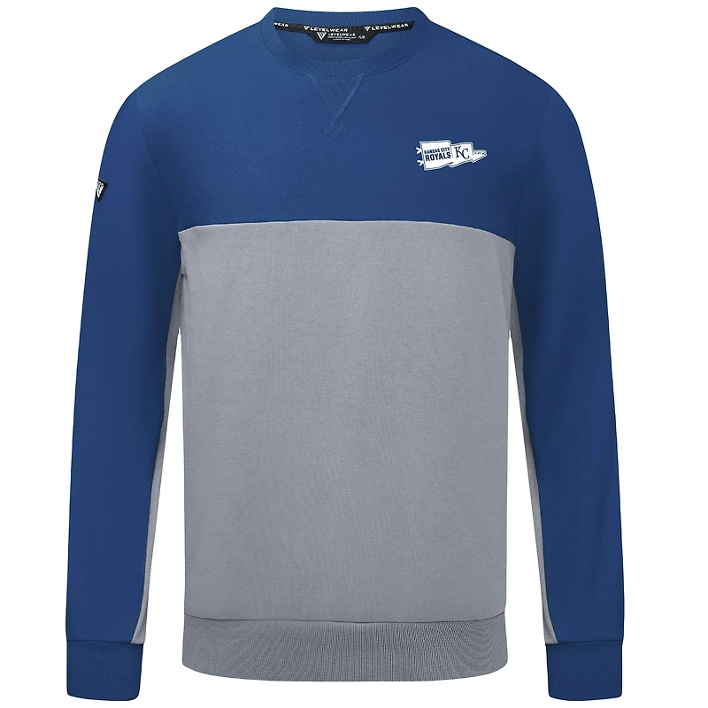 Sweat-shirt à capuche Legacy Rafters pour homme de couleur bleu royal/gris des Royals Kansas City