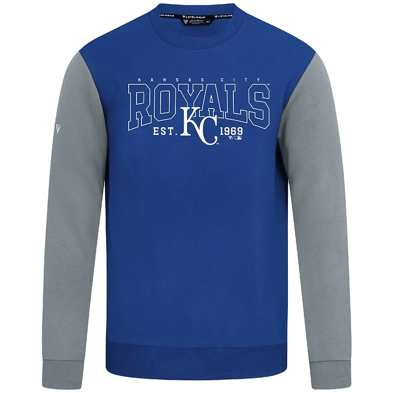 Men's Levelwear Royal Kansas City Royals Accolade Ultimate Textbook Pullover Sweatshirt