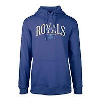 Men's Levelwear Royal Kansas City Royals Cooperstown Collection Podium Retro Pullover Hoodie