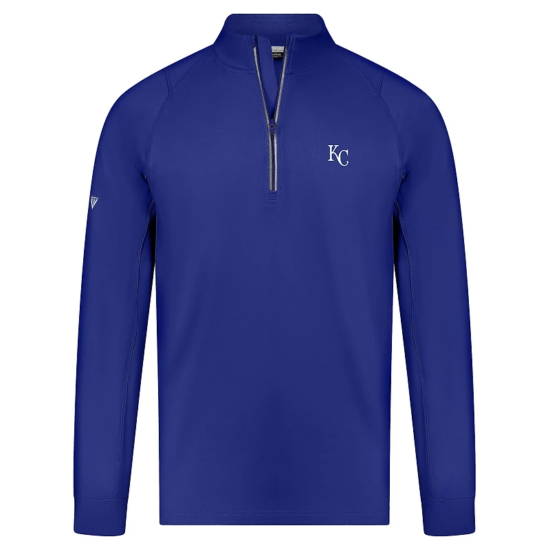 Men's Levelwear Royal Kansas City Royals Theory Insignia 2.0 Quarter-Zip Pullover Top