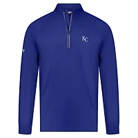Men's Levelwear Royal Kansas City Royals Theory Insignia 2.0 Quarter-Zip Pullover Top